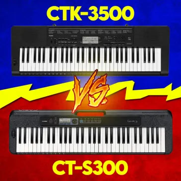 CASIO CTK-3500 ou CT-S300 | Qual a Melhor Opção para Primeiro Teclado?